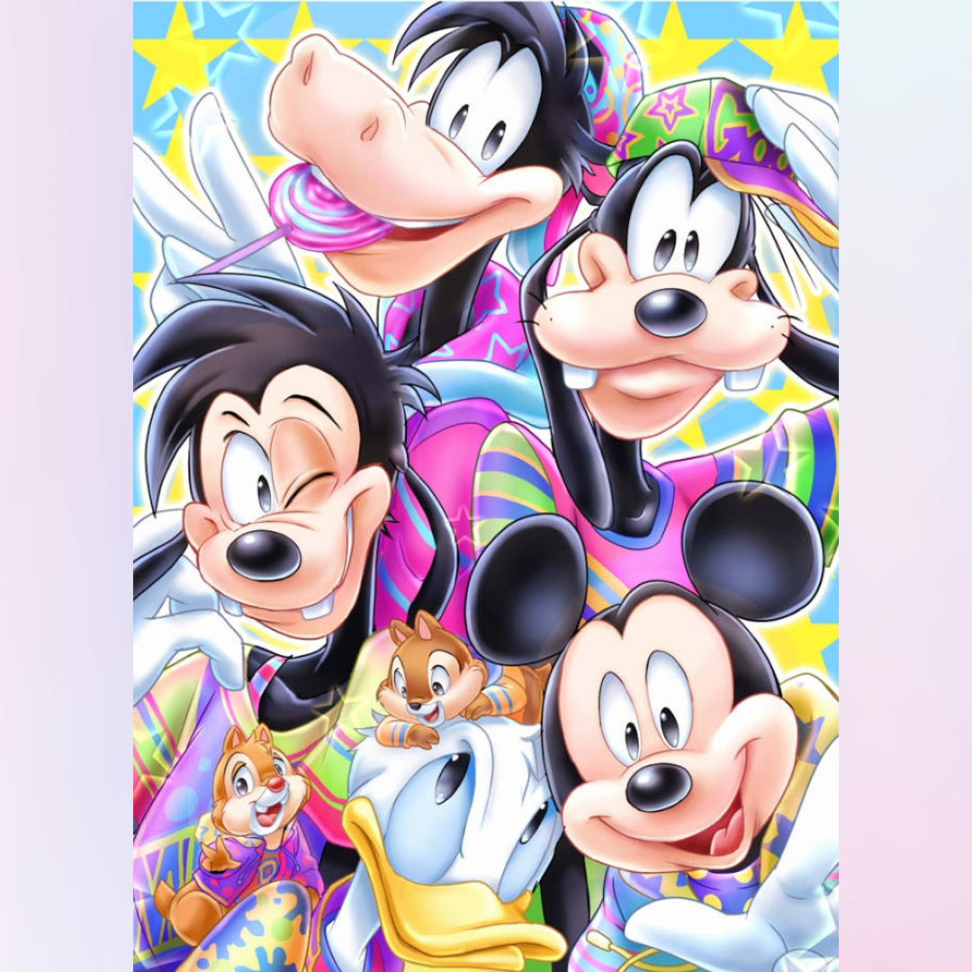 Disney Pluto And Mickey Mouse - 5D Diamond Painting