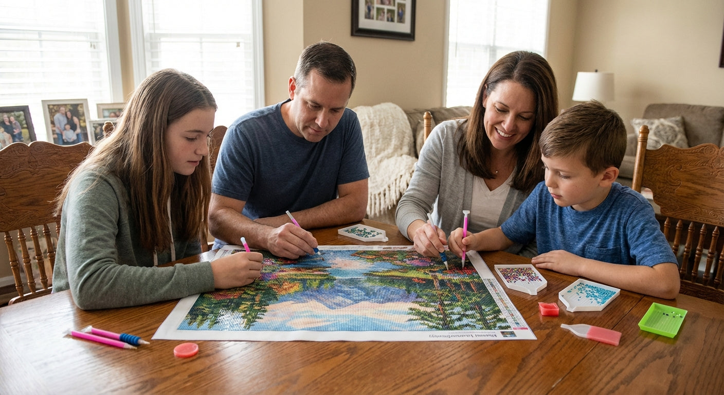create diamond painting for families