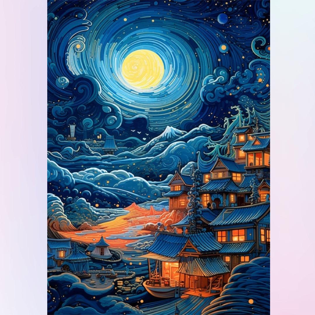 Palace under the Starry Sky Diamond Painting