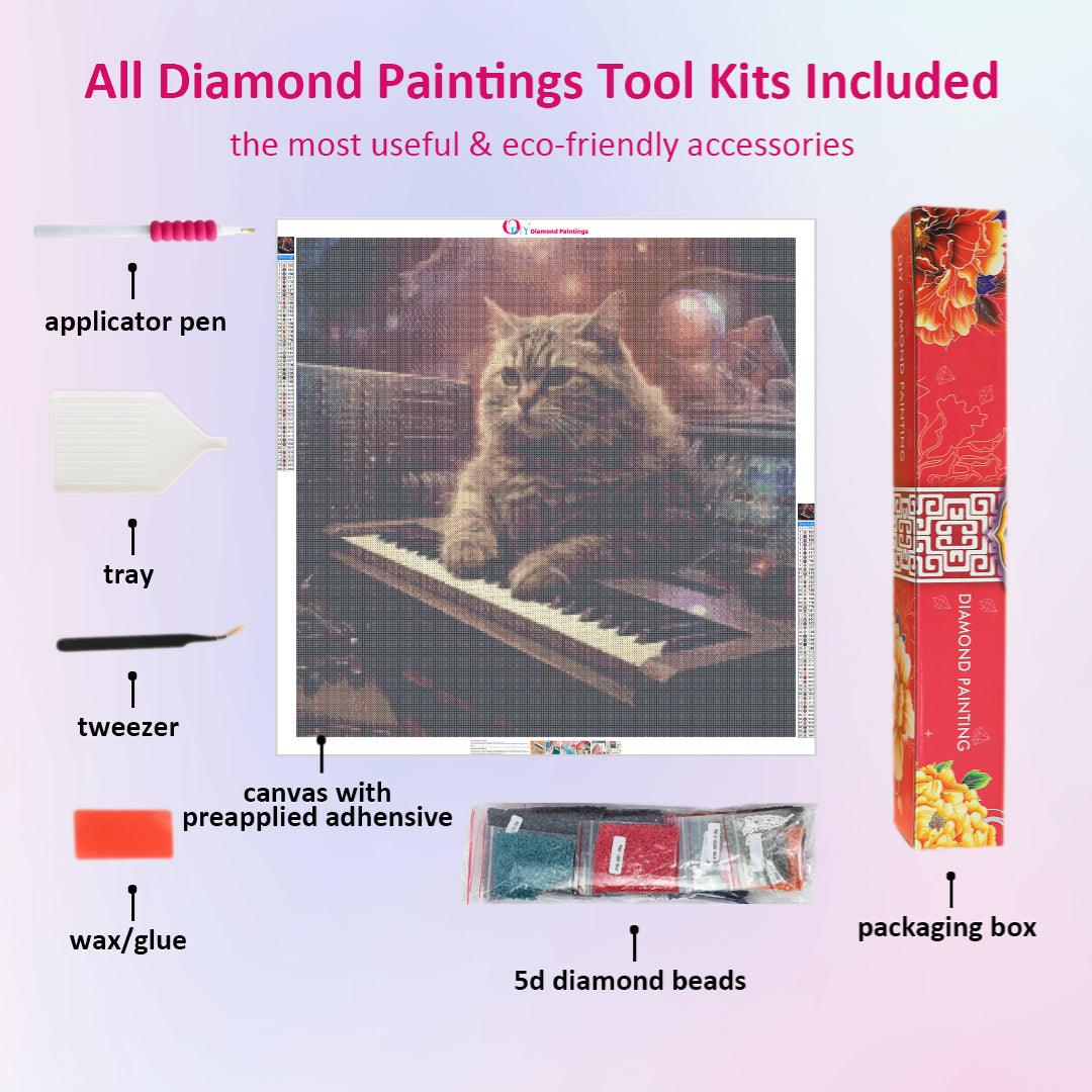 Music Cat Diamond Painting