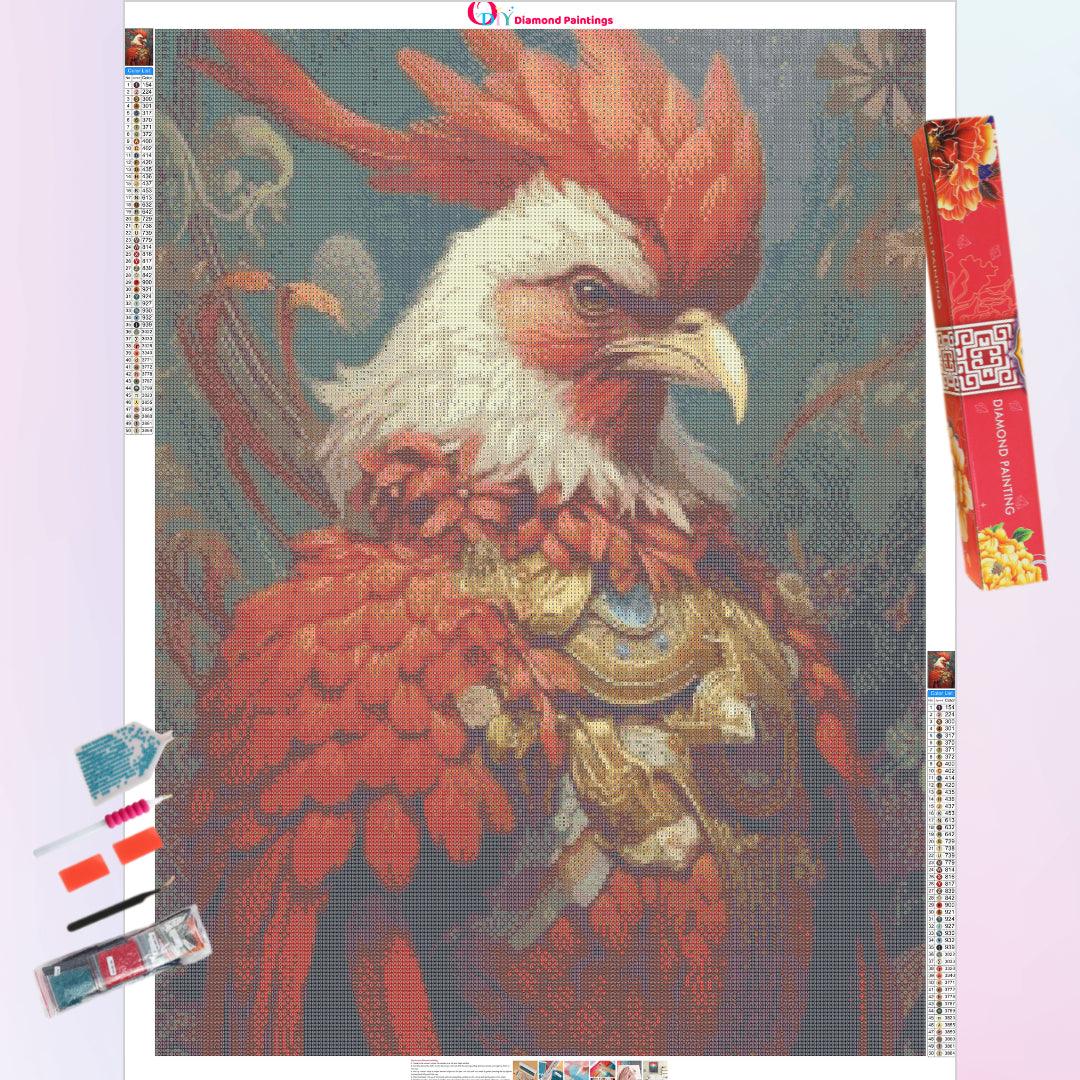 Great General Rooster Diamond Painting