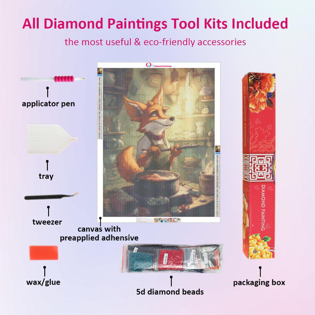 Cooking Fox Diamond Painting