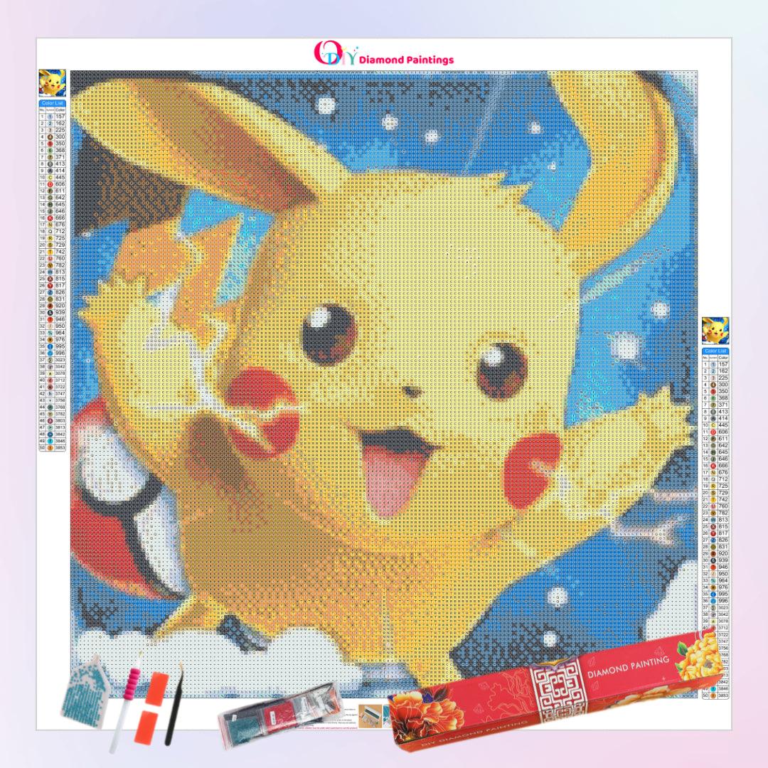 Pikachu Power Up Diamond Painting