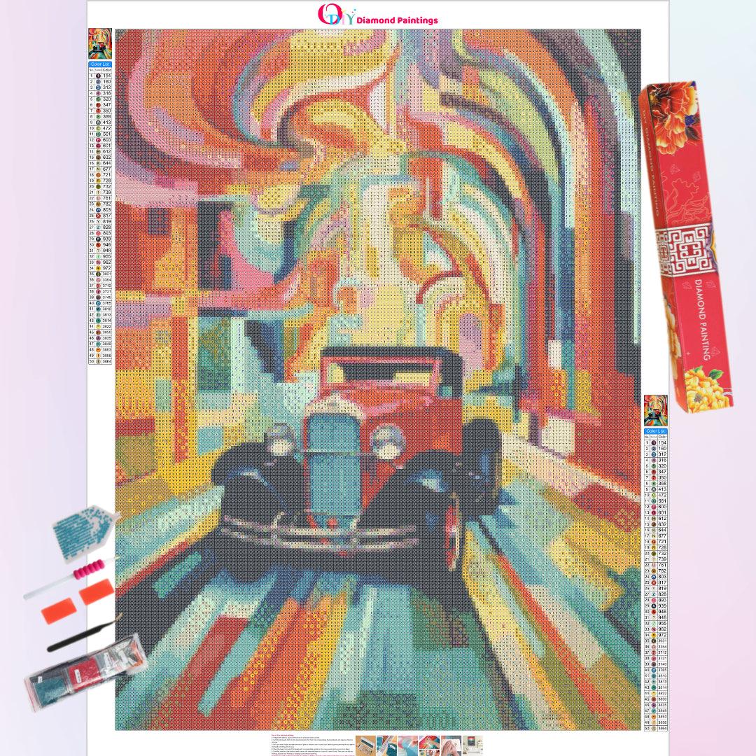 Go Back in Time with Vintage Car Diamond Painting