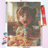 Little Girl with Snacks Diamond Painting