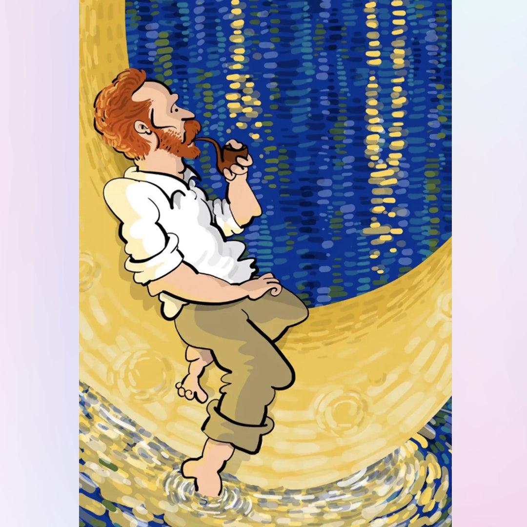 Van Gogh on the Moon River Diamond Painting