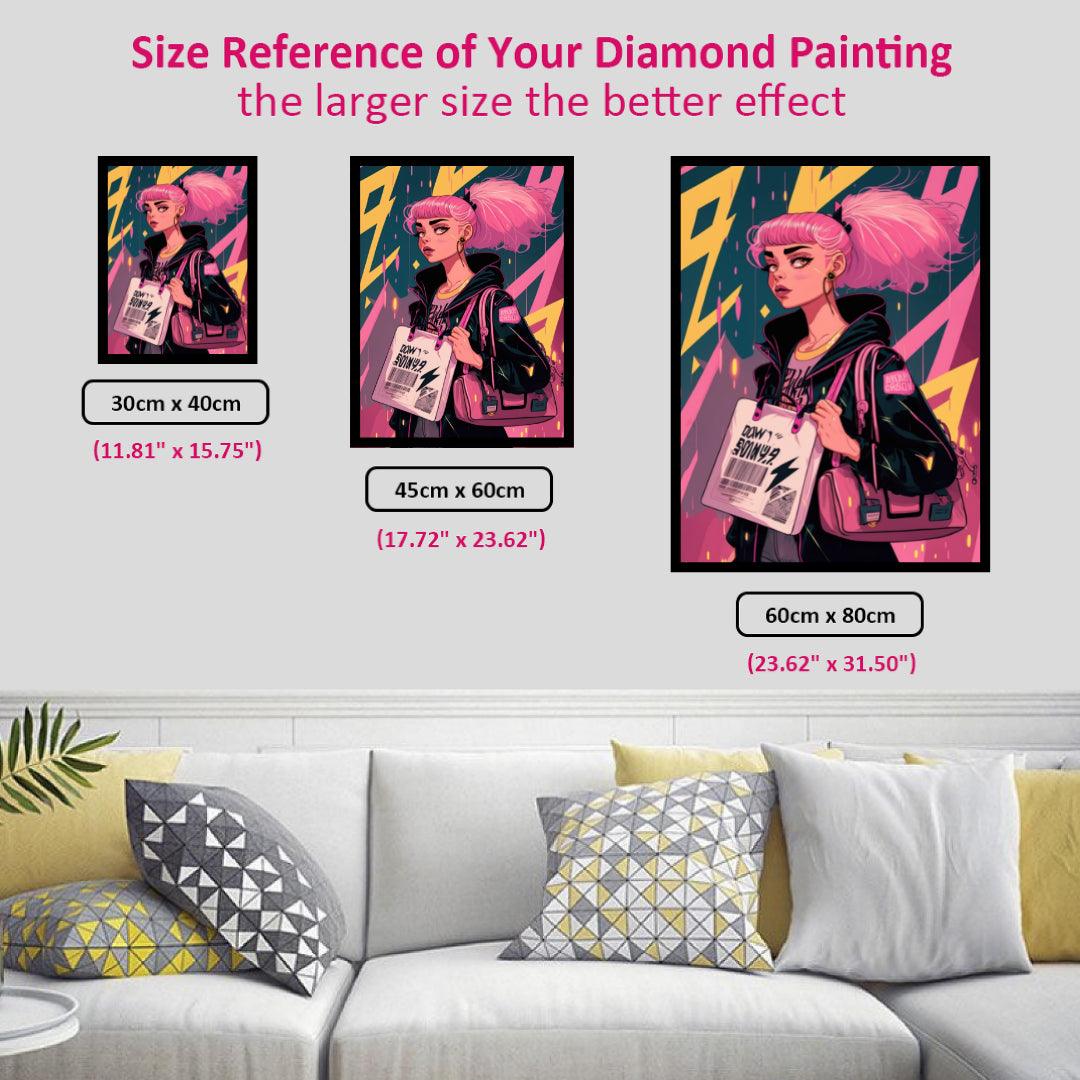 Pink Girl Diamond Painting