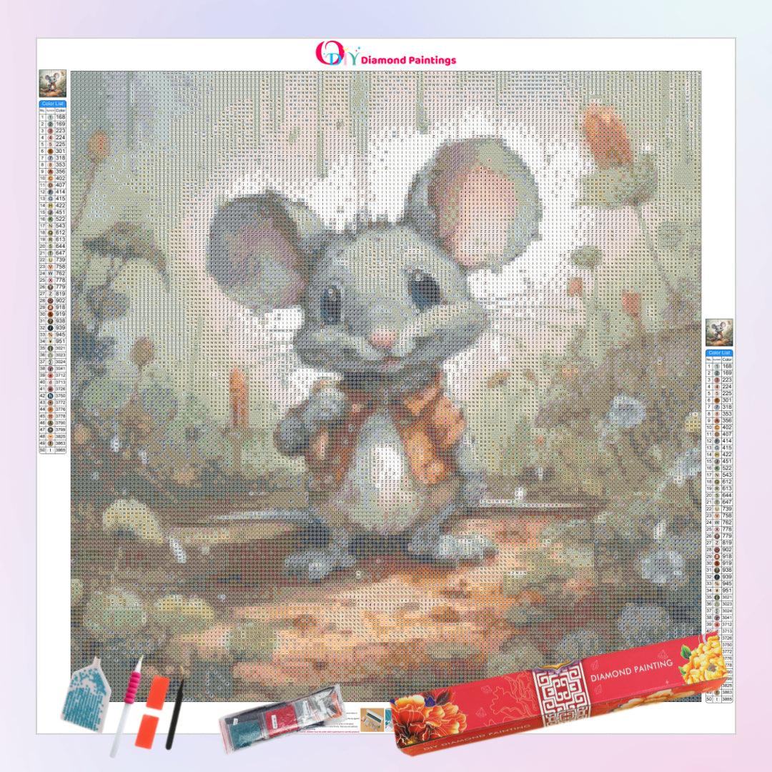 Poor Mouse in the Rain Diamond Painting