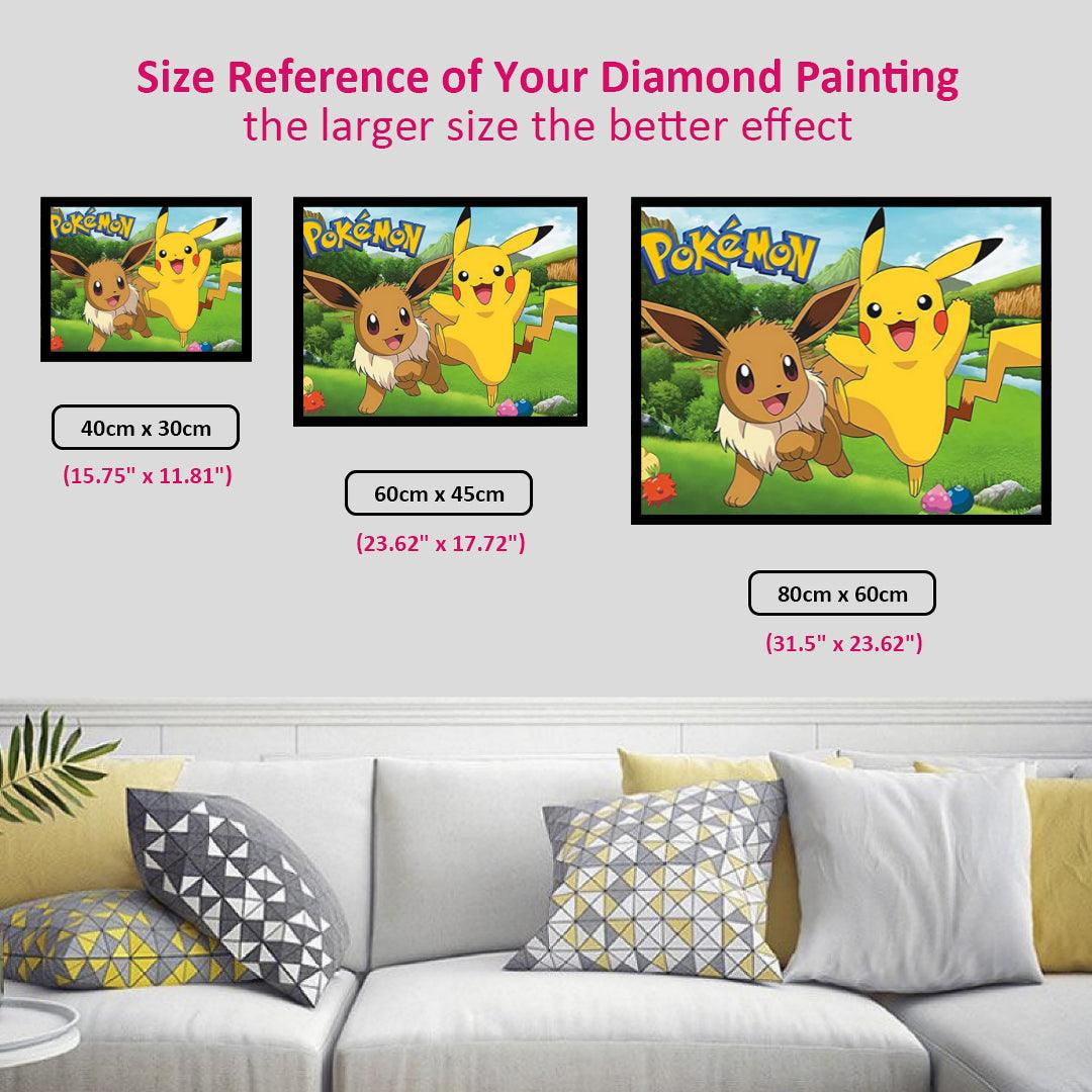 Hello Pikachu Hello Eevee Diamond Painting