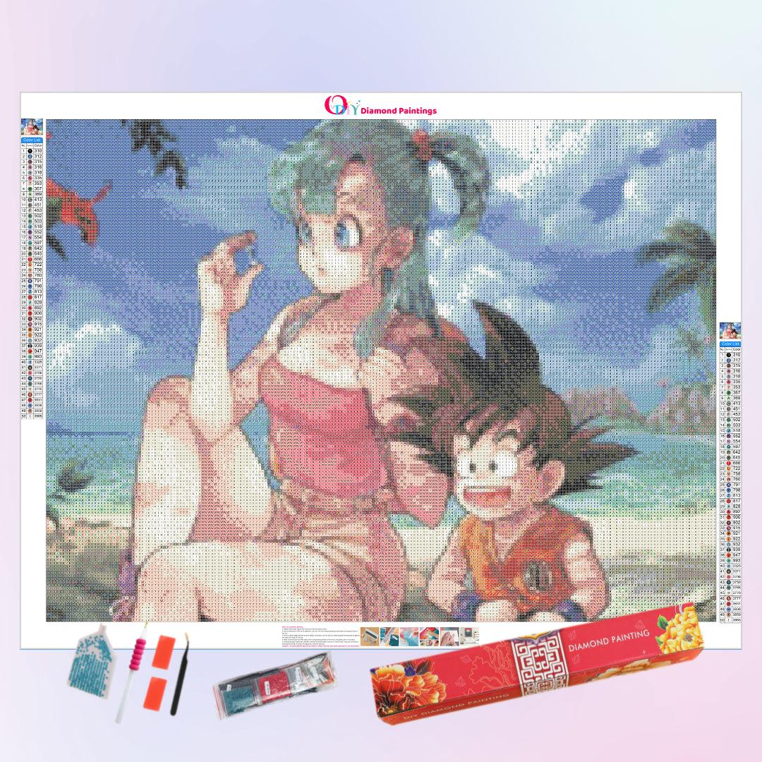 Goku and Bulma Diamond Painting