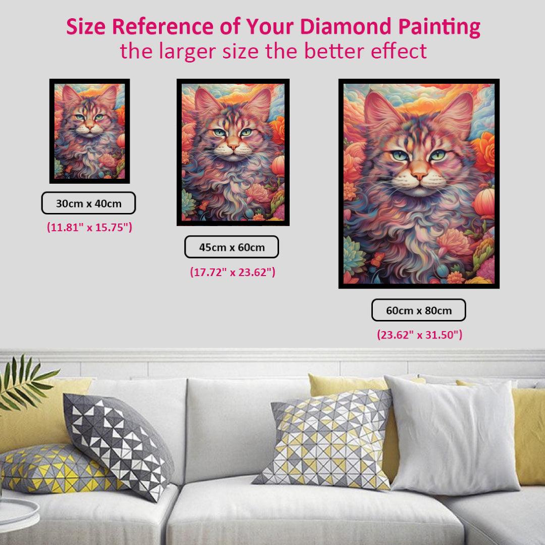 Cat in the Clouds Diamond Painting