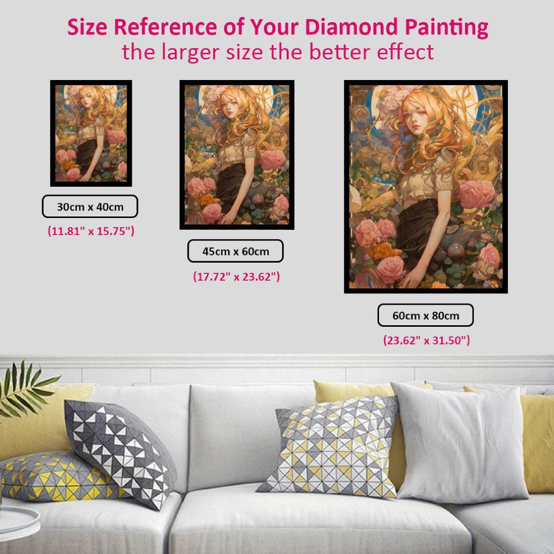 Pretty Girl with Blonde Hair Diamond Painting