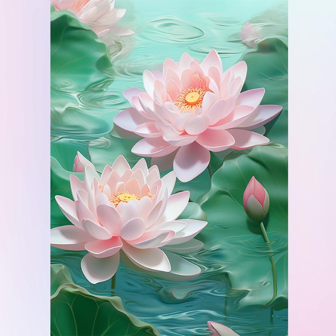 Blooming Lotus Diamond Painting