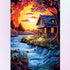River Cottage at Sunset Diamond Painting