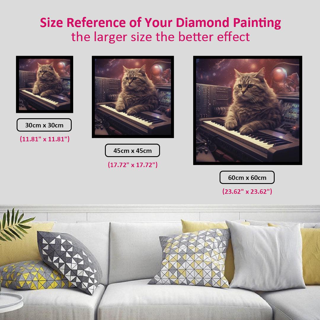 Music Cat Diamond Painting