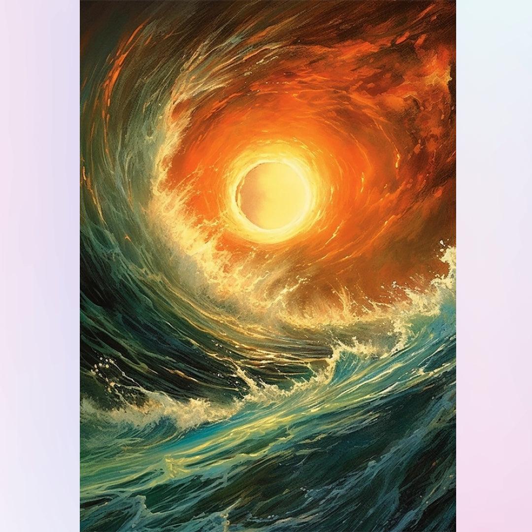 Tidal Surge at Sunset Diamond Painting