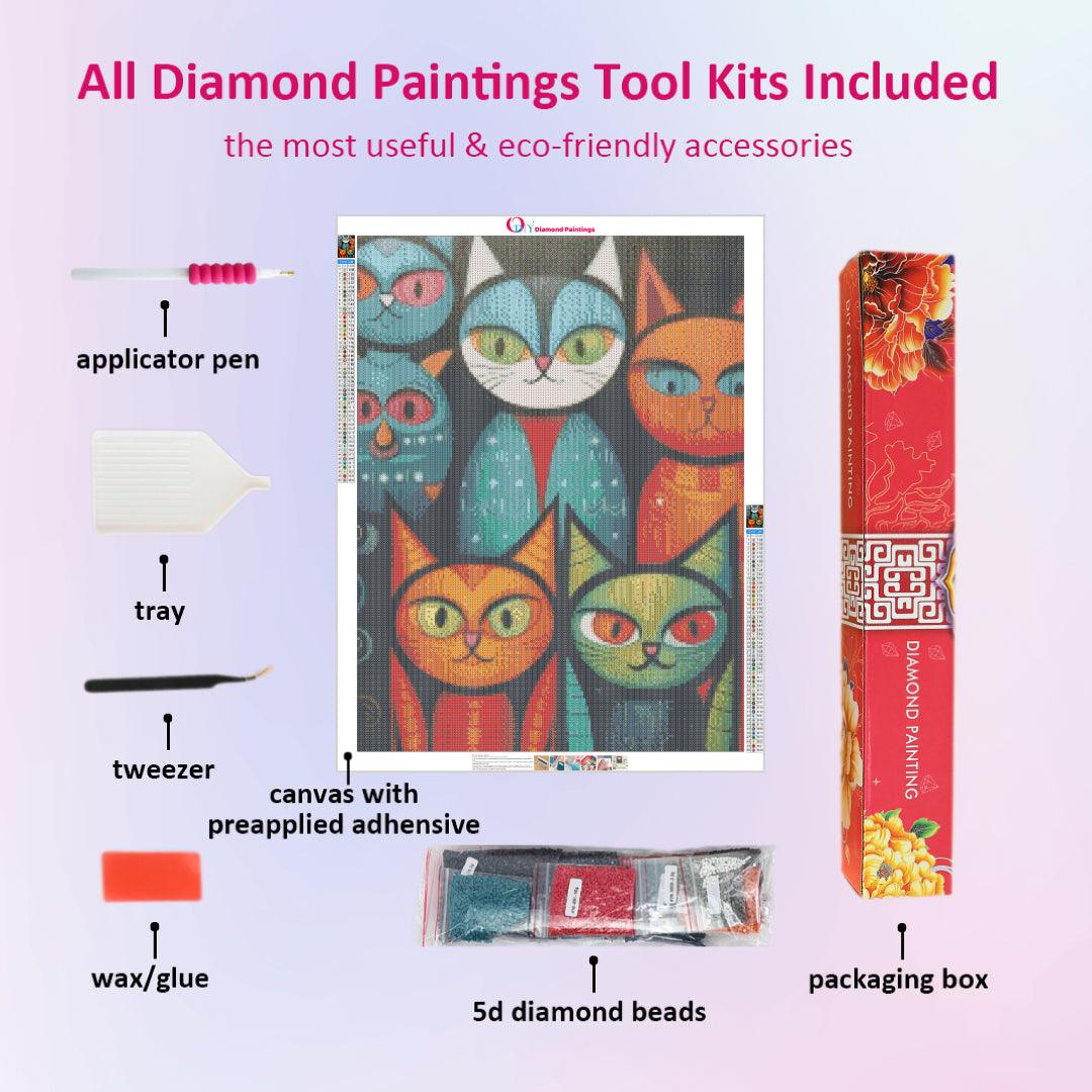 Artistical Cats Diamond Painting