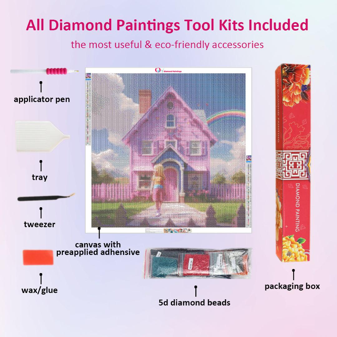 Purple House Diamond Painting