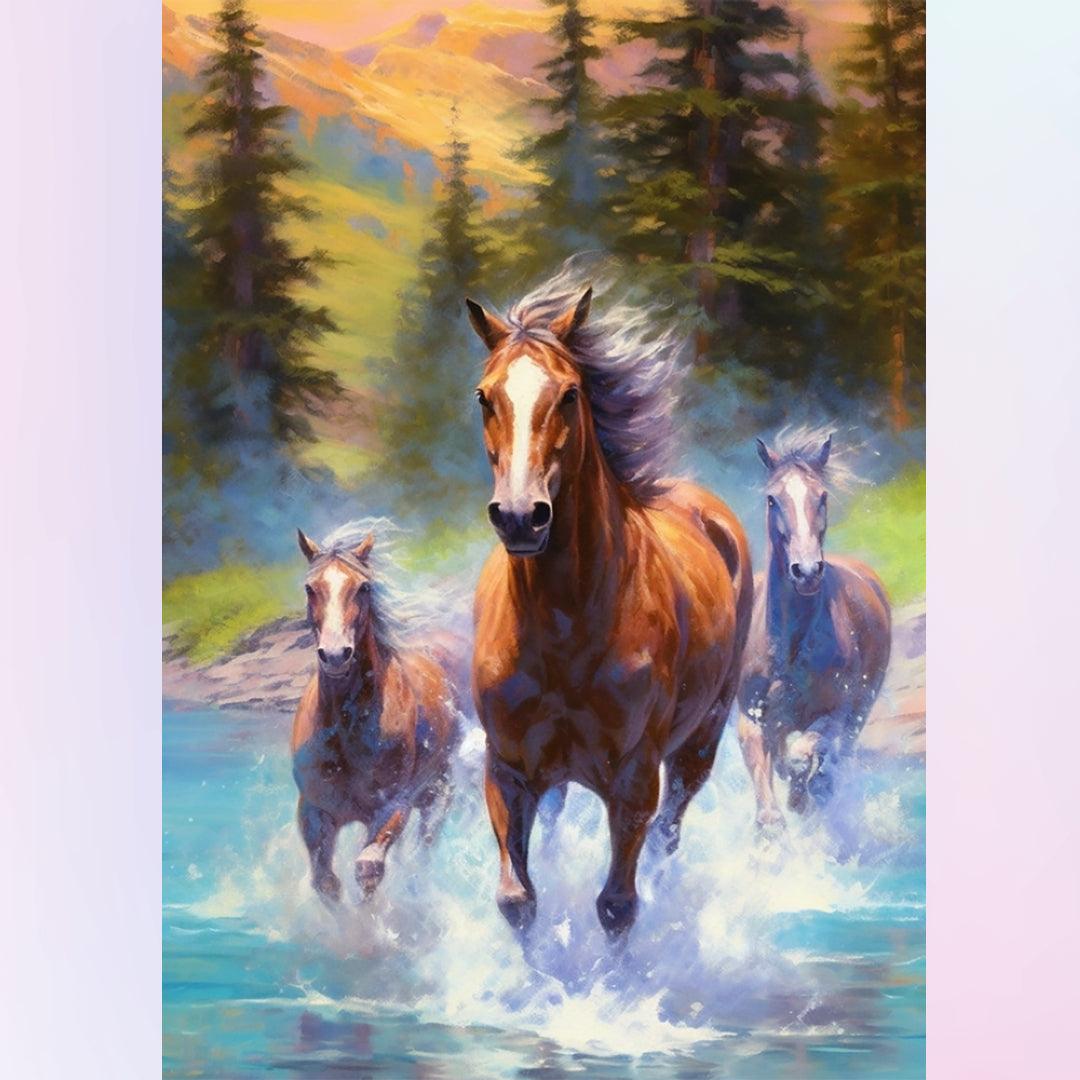 Wild Horses Diamond Painting