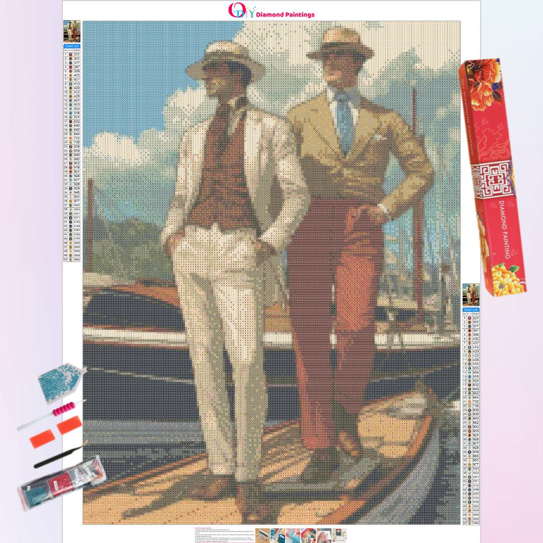 Two Dandies at the Regatta Diamond Painting