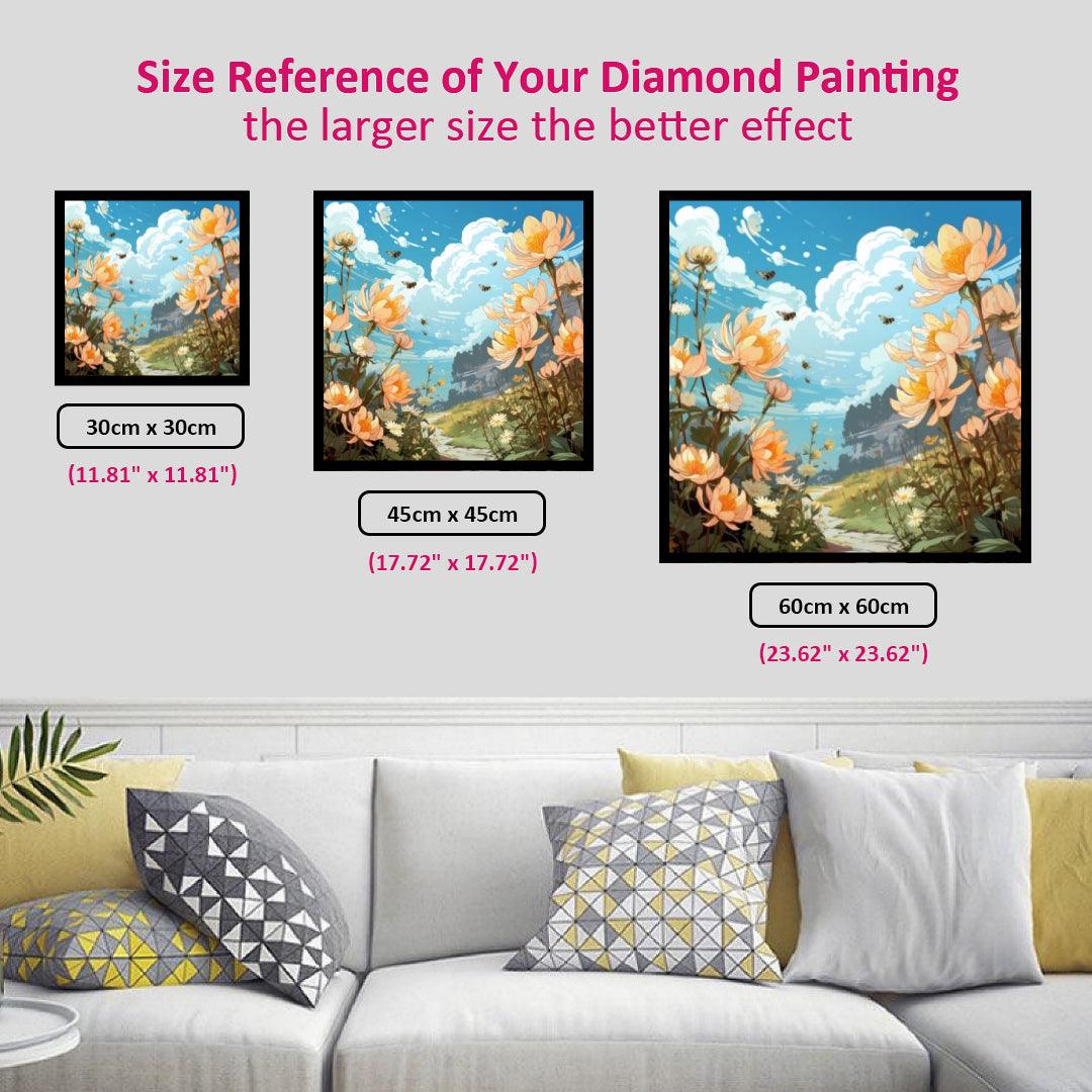 Flower Meadows on the Sunny Day Diamond Painting
