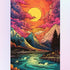 Stunning Mountain Sunset Diamond Painting