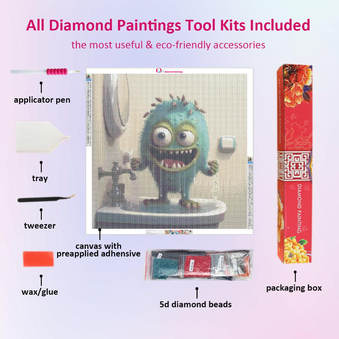 Adorable Cartoon Monster Diamond Painting