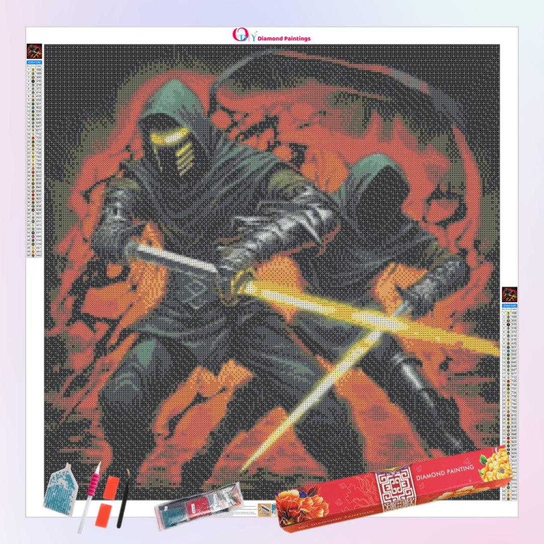 Ninja with Sword Diamond Painting