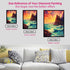 Vibrant Coastal Scene with Rocky Cliff Diamond Painting