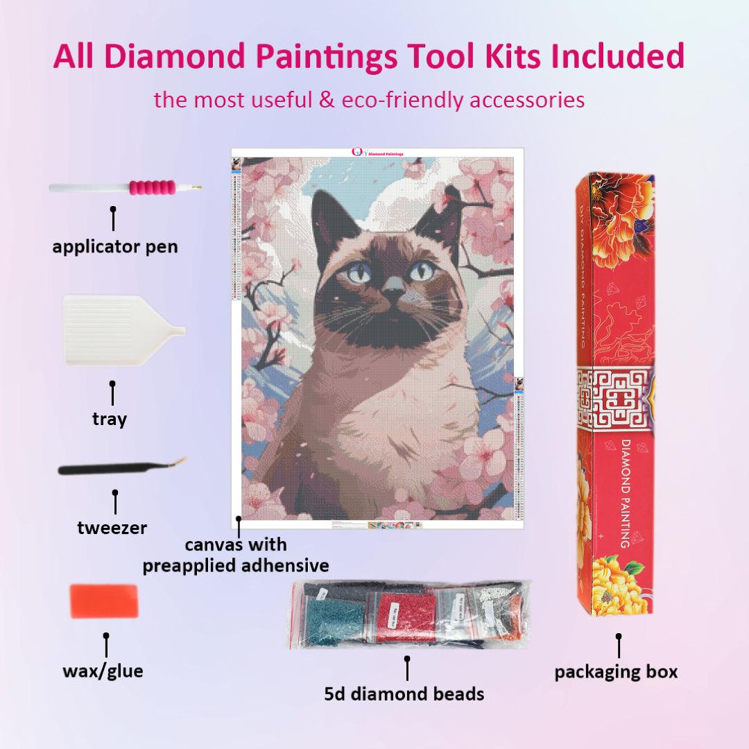 Cat in Anime Style Diamond Painting