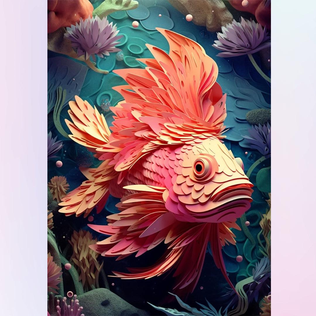 3D Goldfish King Diamond Painting