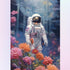 Astronaut with Flowers Diamond Painting