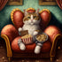 Cat Popcorn Diamond Painting