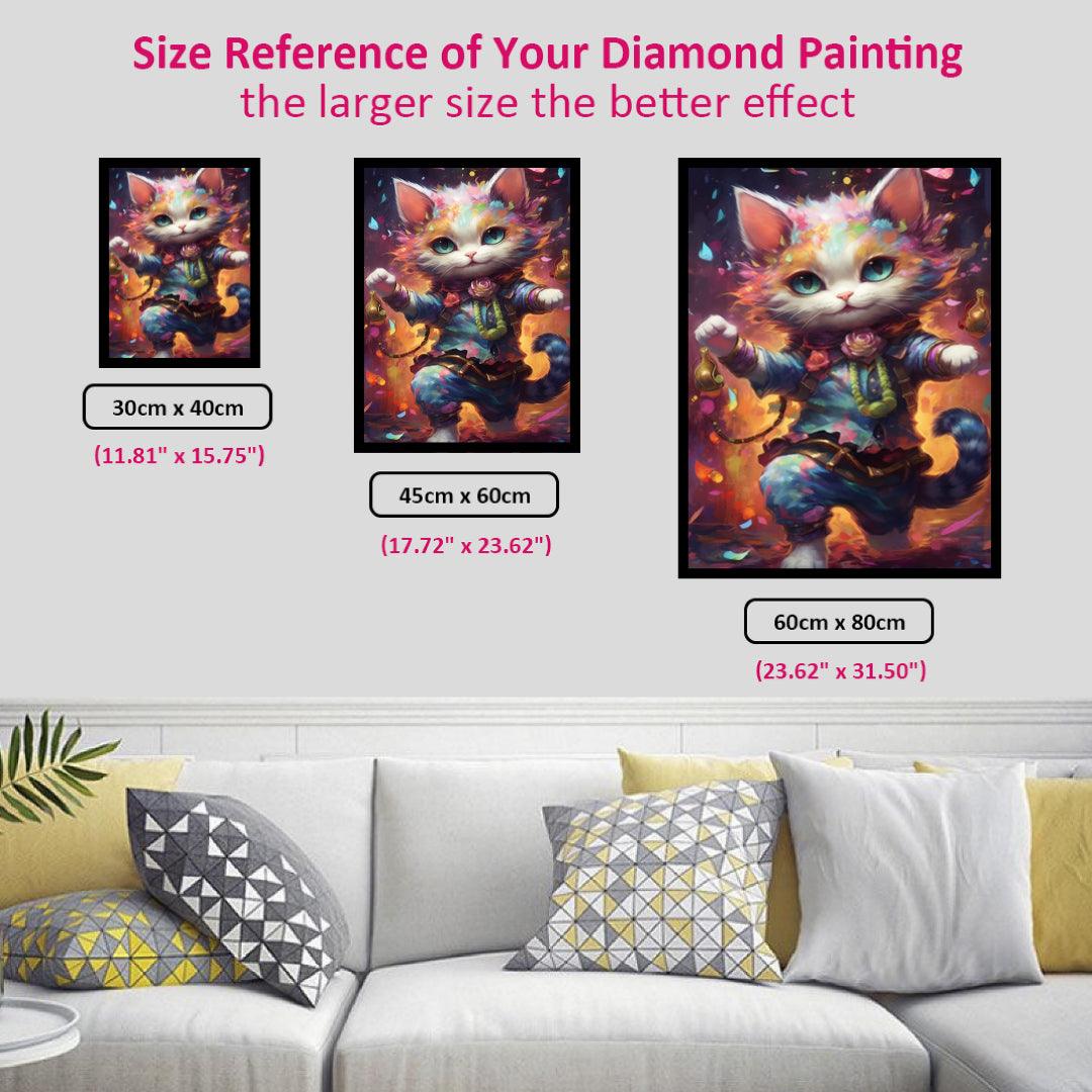 Funny Dancing Cat Diamond Painting