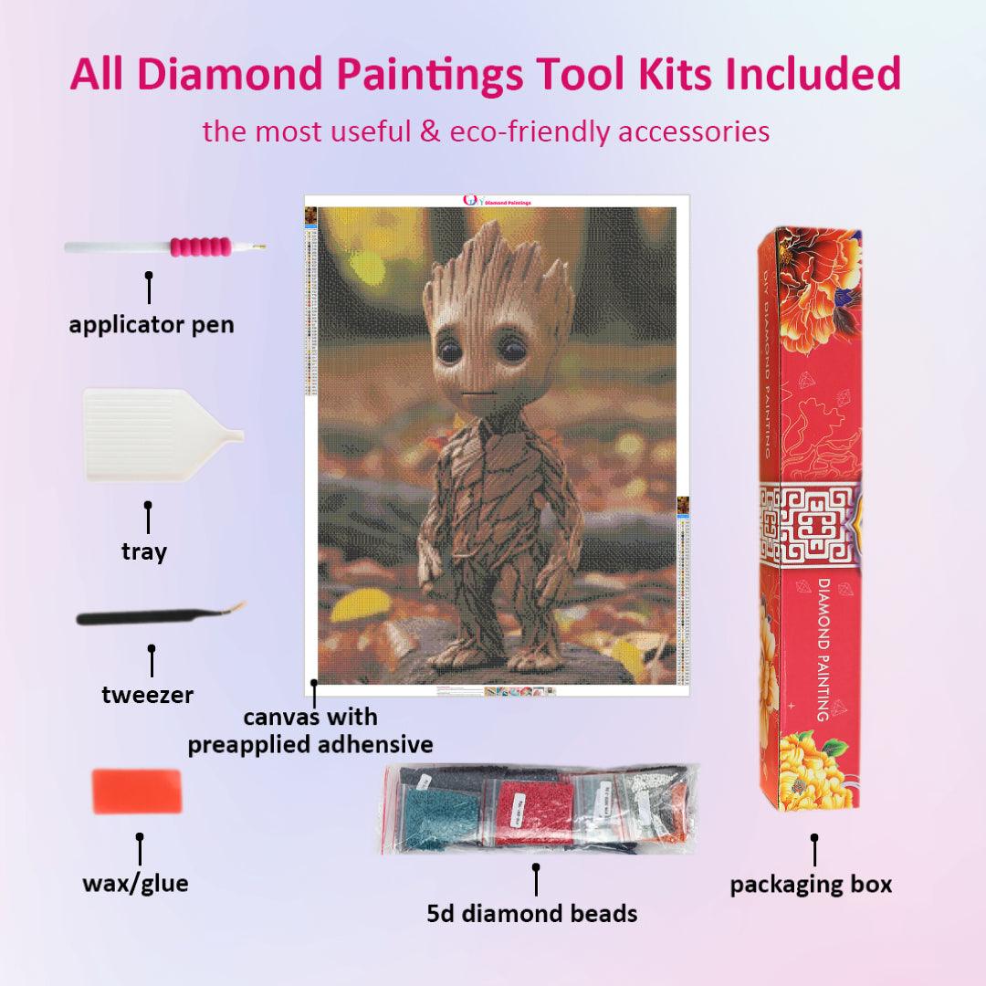 Adorable Groot Diamond Painting