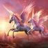 Flying Unicorns Diamond Painting