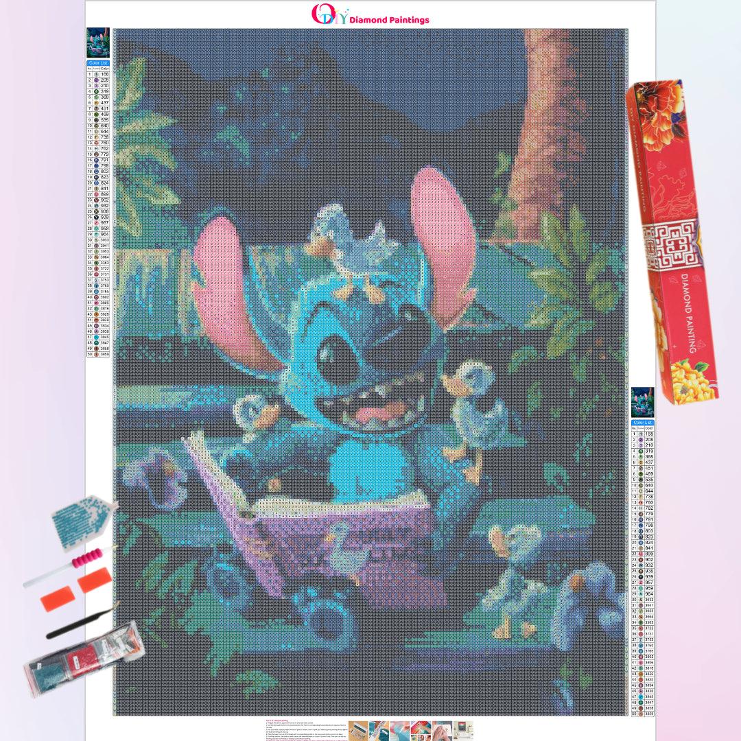 Stitch Reading Story Diamond Painting