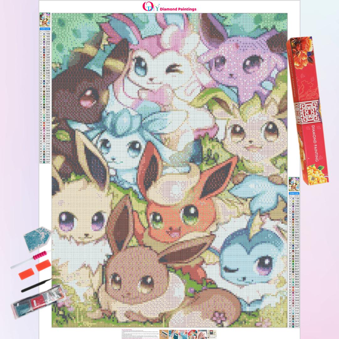 Eevee Family Diamond Painting