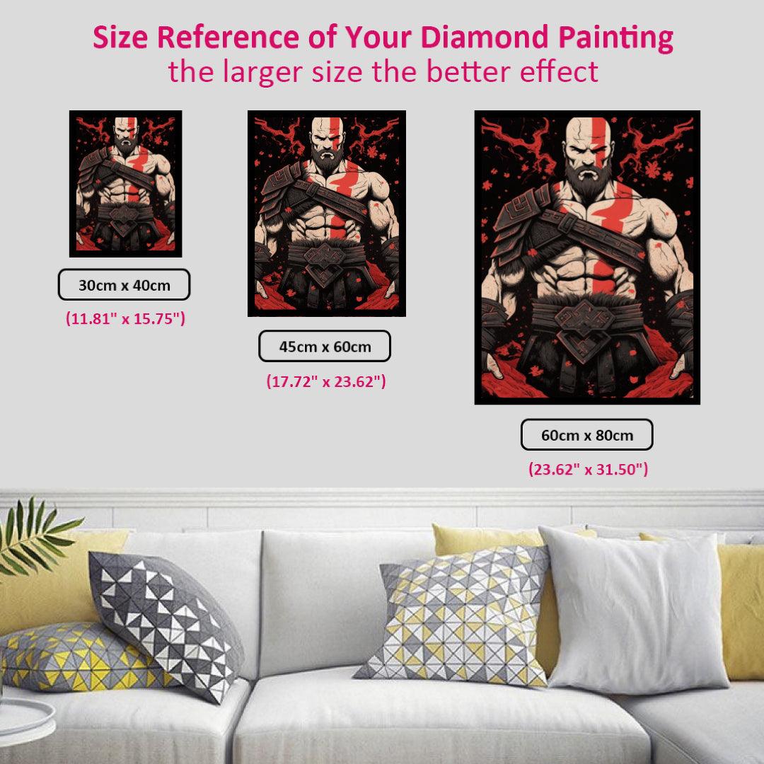 God of War Kratos Diamond Painting