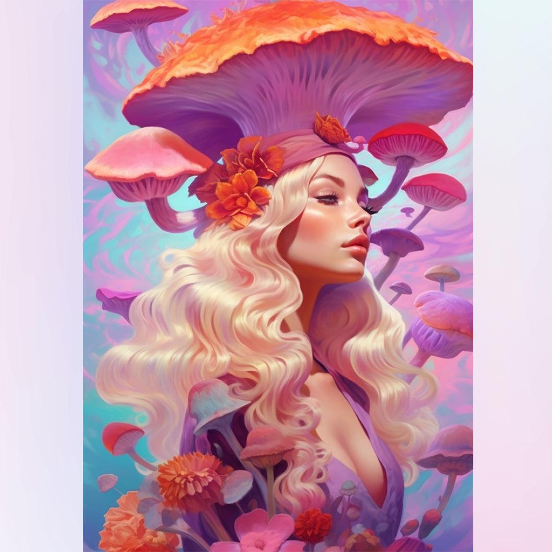 Mushroom Lady Diamond Painting