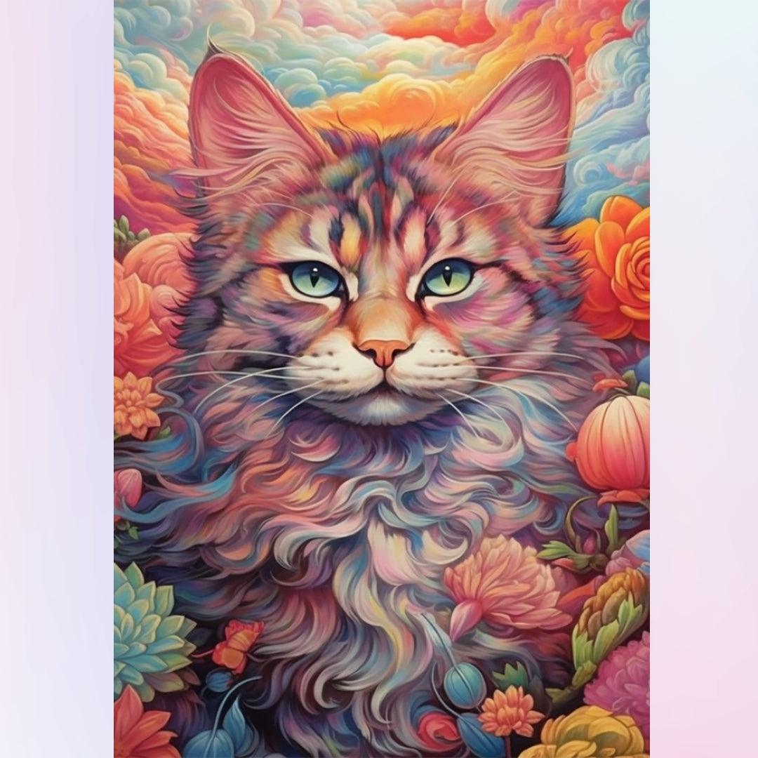 Cat in the Clouds Diamond Painting