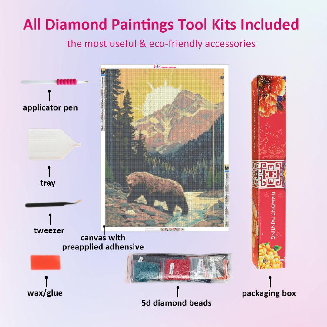 Bear Roaming Diamond Painting