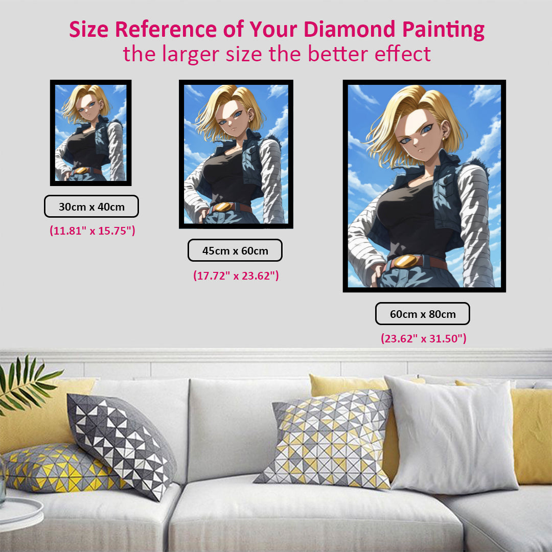 android-18-dragon-ball-diamond-painting-art-kit