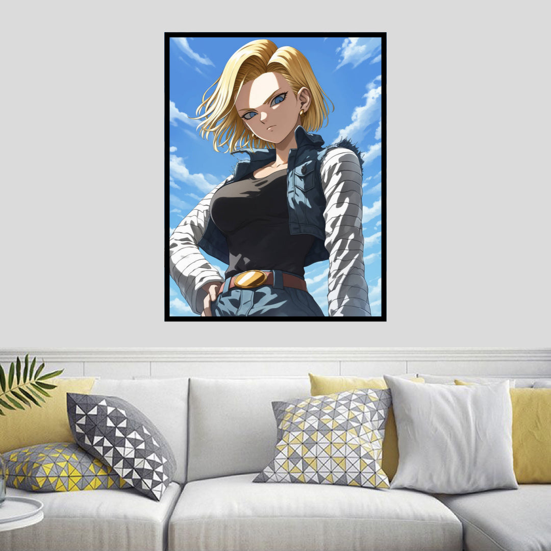 android-18-dragon-ball-diamond-painting-art-kit