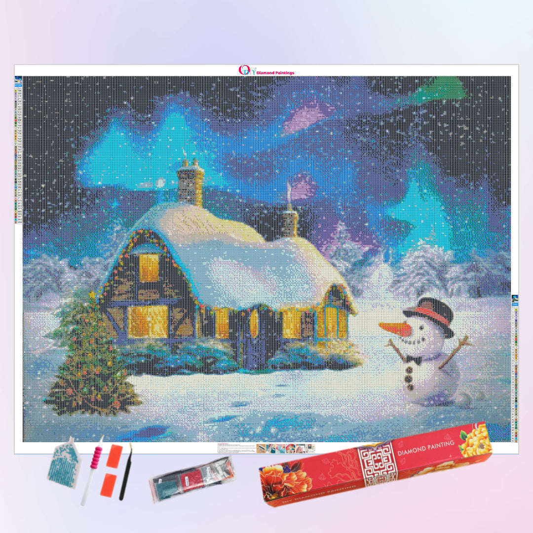 aurora-on-a-christmas-snowy-night-diamond-painting-art-kit