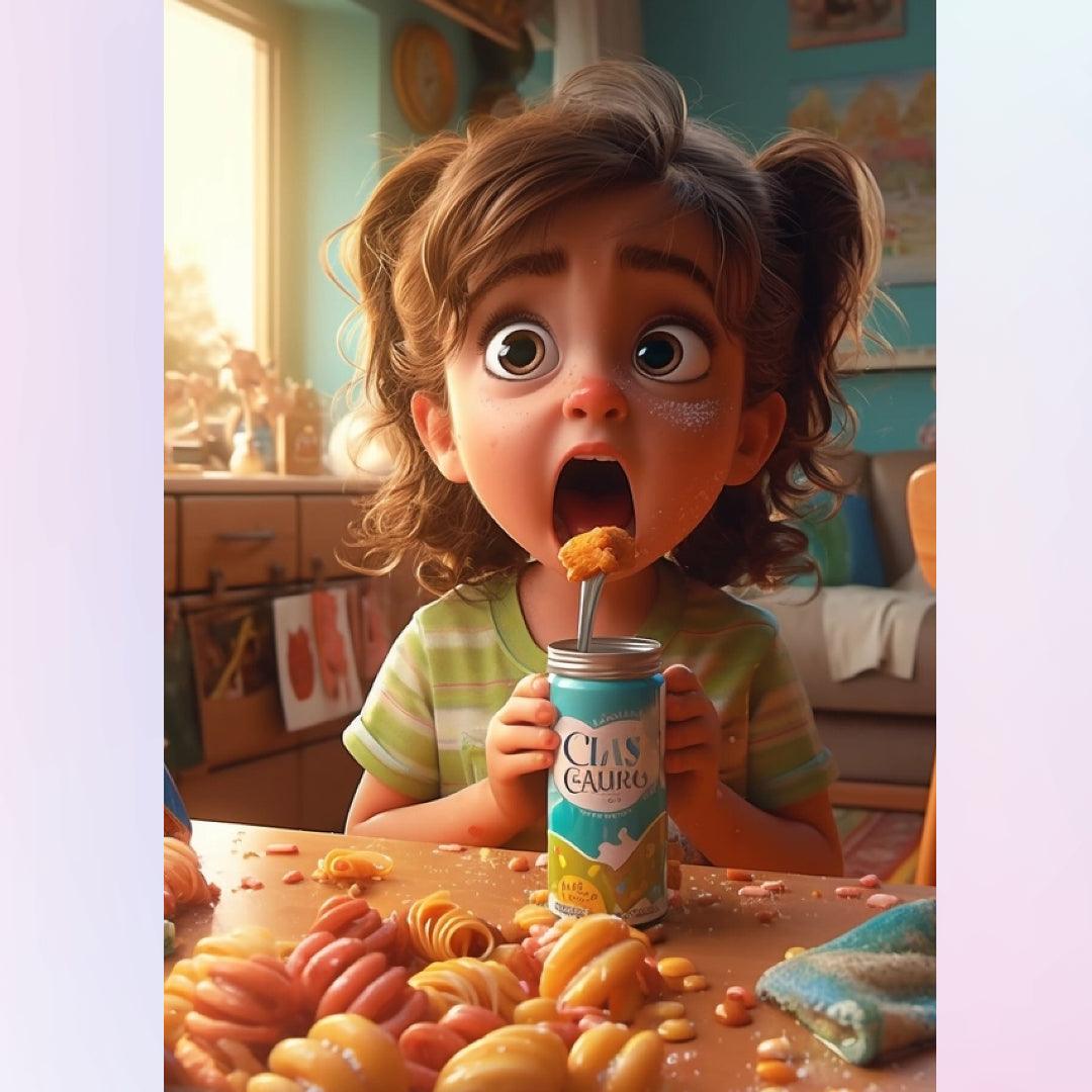 Little Girl with Snacks Diamond Painting