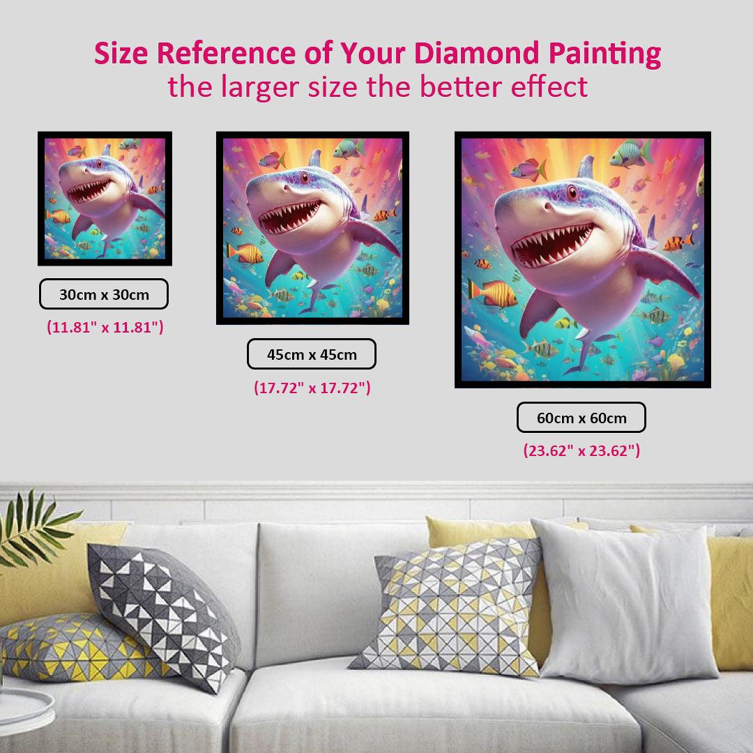 Happy Shark Diamond Painting