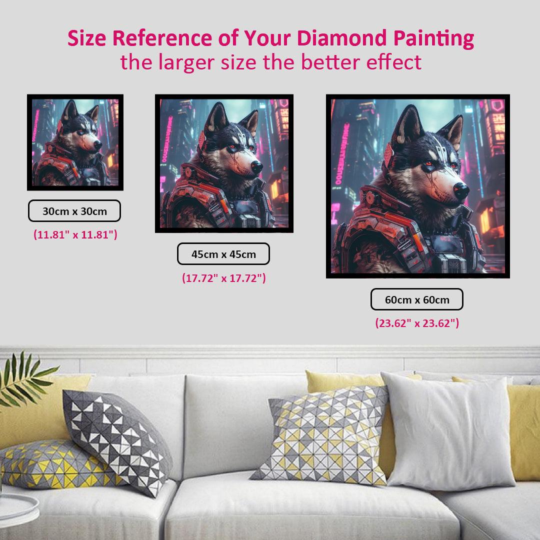 Future Cyberpunk Dog Diamond Painting