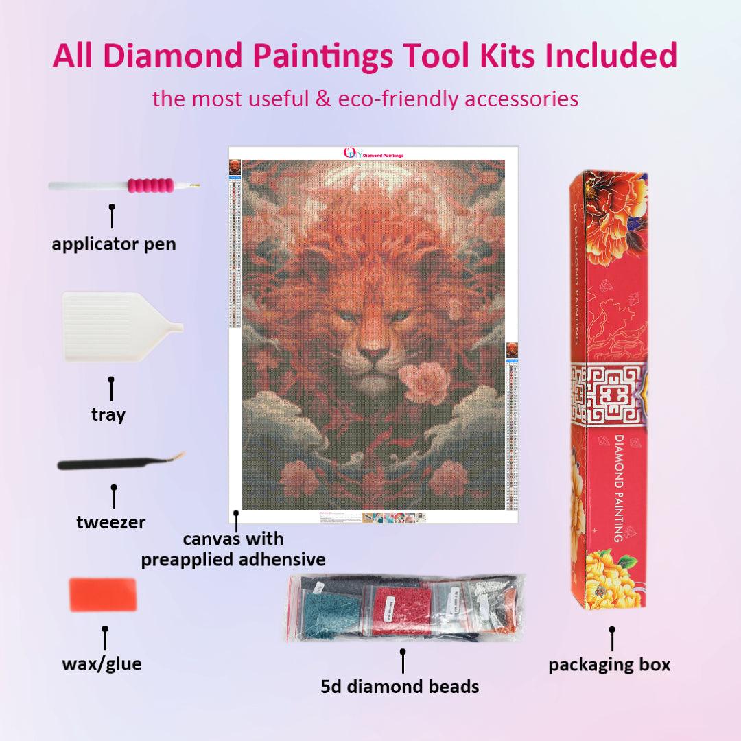 Red Lion Diamond Painting