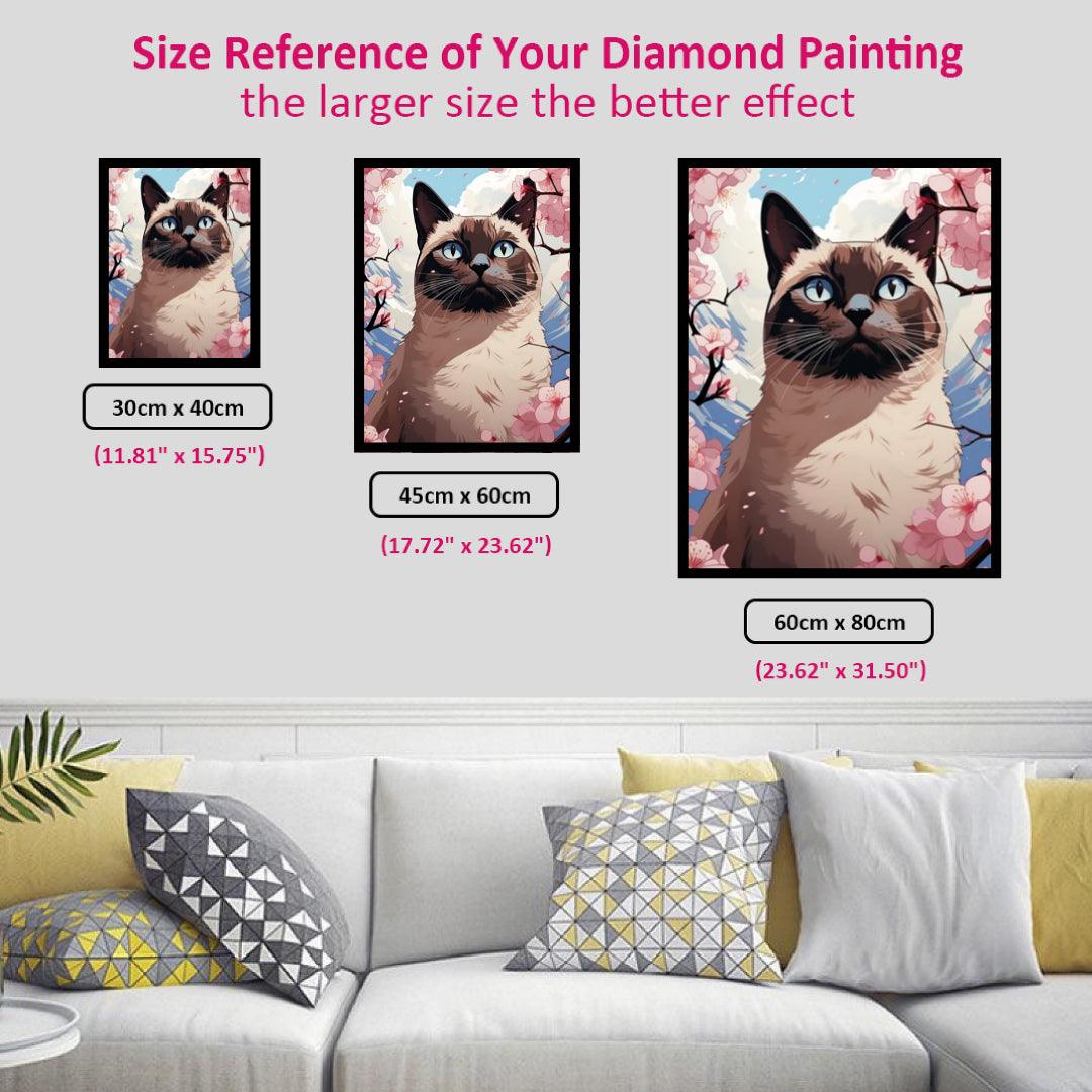 Cat in Anime Style Diamond Painting